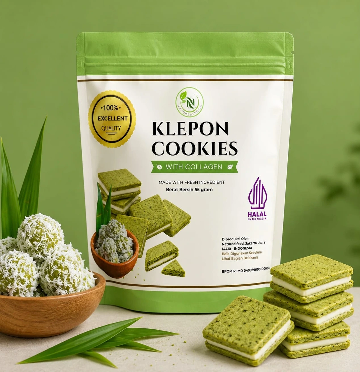 Klepon Cookies - Indonesian Flavor, Modern Twist